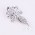 Flower brooch small crystal glass brooch accessories set diamond metal brooch foreign trade hot-selling flower-shaped suit accessories