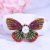 2019 new Korean version of fashionable butterfly modelling full diamond alloy corsage sells hot cross-border hot style pearl brooch supply
