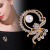 New Korean version of pearl brooch water drill alloy brooch brooch female brooch flower design accessories