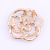New flower-shaped brooch, water drill, alloy coat, versatile clothing, accessories, corsage brooch pin manufacturers can be customized direct