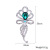 Flower brooch small crystal glass brooch accessories set diamond metal brooch foreign trade hot-selling flower-shaped suit accessories