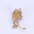 Factory direct alloy dropped oil rose brooch cross-border hot selling fashion accessory spot
