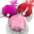 Korean celebrity children 's hair accessories lovely gauze diamond feather 5.5 cm bowler hat hairpin edge clip