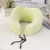 Cross border slow rebound crystal velvet memory cotton u-shaped pillow nap travel plane pillow massage neck pillow neck pillow