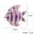 The New hot shot Korean version of drip oil striped fish set diamond alloy brooch painting paint ten fish brooch brooch wholesale