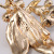 Drop oil colored leaf brooch foreign trade diamond zircon brooch cartoon metal pearl brooch brooch pin accessories in stock