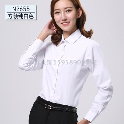 Women's Long Sleeve Shirt Women's Long Sleeve Workwear Shirt Women's Non-ironing Long Sleeve Shirt