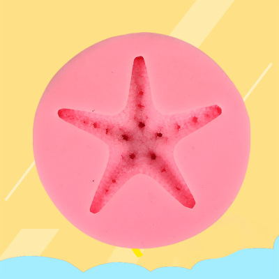 Small starfish pattern silicone mold diy baking appliance cake sugar flower cake decoration mold