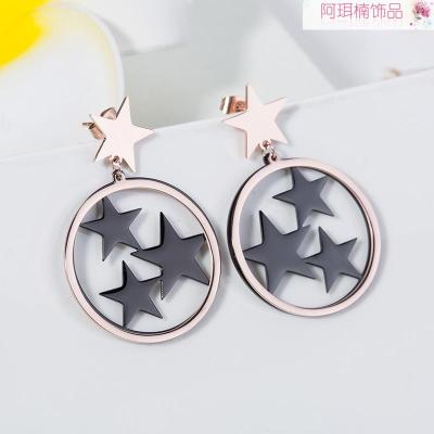 Arnan accessories fashion stainless steel earrings titanium steel earrings Europe,America manufacturers direct sales