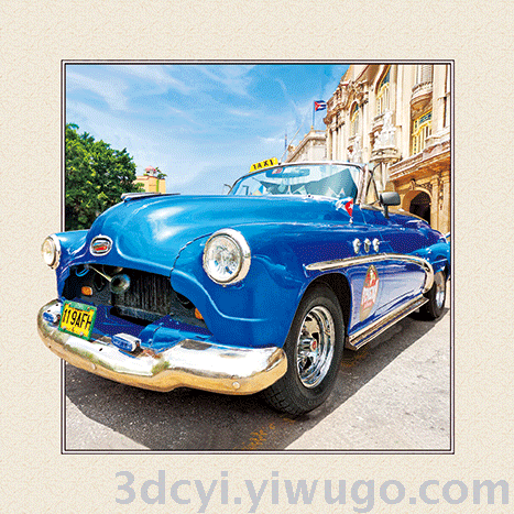 Factory Direct Sales 3D 5D Three-Dimensional Painting Vintage Car Parrot Animal Currently Available May Be Graphic Customization