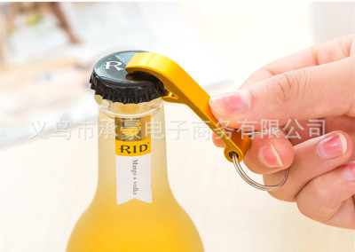 Factory direct selling bottle opener can beer driver custom LOGO campaign gifts creative key chain beer