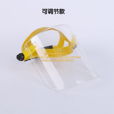 Welding protective mask small plexiglass mask anti-impact anti-splash anti-acid and alkali transparent organic half mask