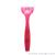 Three female razors with 3 stainless steel blades pink razor seagull handle holder
