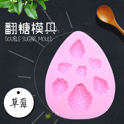 Strawberry shaped baking cake mold baking appliance chocolate cake decorated with silicone mold sugar mold