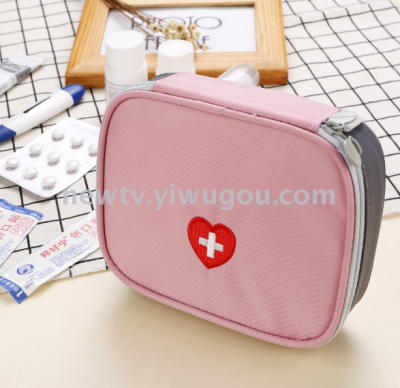 Love first aid medicine storage bag medical aid bag
