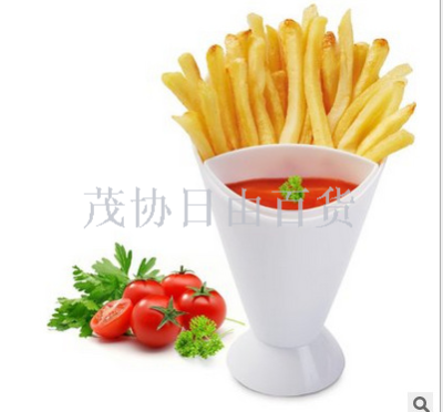 Cross-Border Portable Potato Chips Cup with Sauce Dipping Container Tumbler Plastic Pp Salad Cup Potato Chips Cup Salad Bowl