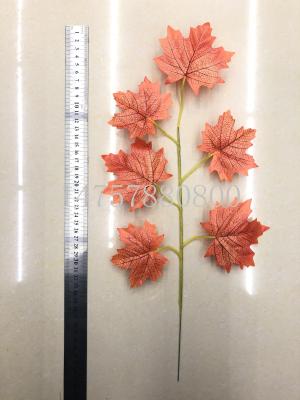 Color printing 6 maple leaf autumn leaf simulation leaf