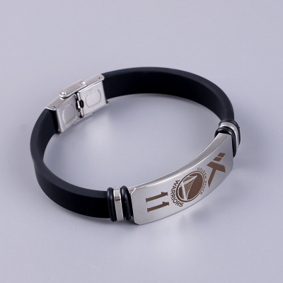 Stylish silicone sports bracelet stainless steel jewelry delicate bracelet diy lovers leather bracelet