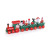 Factory Direct Sales Four Small Wooden Christmas Train Children's Wooden Toys Creative Decoration Gift Gift