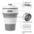 Silicone Collapsible Coffee Cup Mug with Lids Portable BPA Free Water Bottle for Camping Hiking Outdoor Office Home Use