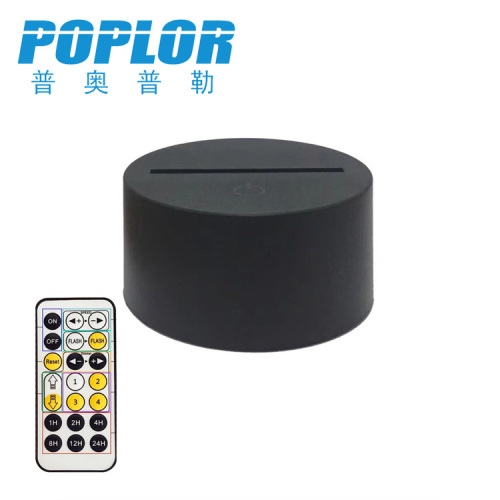 led colorful 3d night light acrylic base new exotic led light creative gift decoration remote control