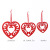 Creative Christmas Decoration Laser Engraving Love Wooden Pendant Hollow Wooden Window Valentine's Day Pendant Small Gift