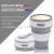 Silicone Collapsible Coffee Cup Mug with Lids Portable BPA Free Water Bottle for Camping Hiking Outdoor Office Home Use