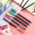 Manufacturers direct creative candy color black rod bead ballpoint pen imitation needle plastic insert ballpoint pen wholesale