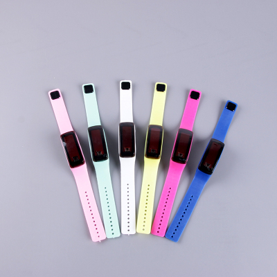 The Second generation silicone electronic LED watch fashion campaign children and students promotional gift wrist watch
