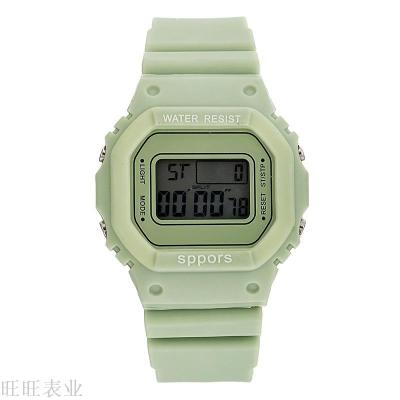 Style square INS retro original suiwind multi-function Korean electronic watch male students electronic waterproof watch
