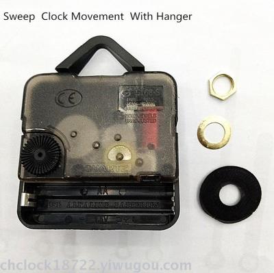 Sweep second movement with plastic hook quartz clock movement manufacturer direct