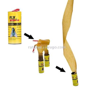 Manufacturers direct powerful adhesive fly paper environmental protection fly roll stick