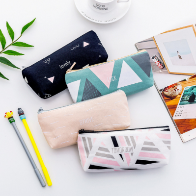 Pencil bag canvas pencil bag stationery bag student file bag storage bag stationery bag pencil bag