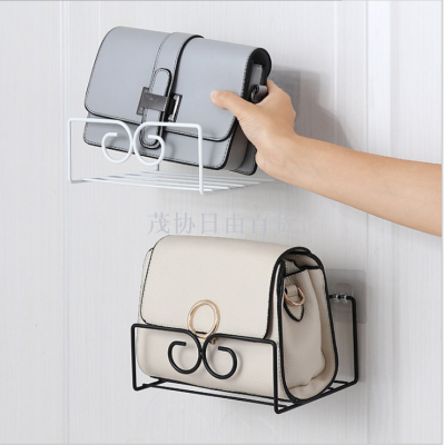 Iron Bag Storage Rack Bedroom Storage Fantastic Shelf Creative Home Back Door Schoolbag Hanger Hook Coat Rack