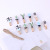 Creative 10 New Cactus Photos Wooden Clip Potted Succulent Shape Message Clip Ornaments with Hemp Rope