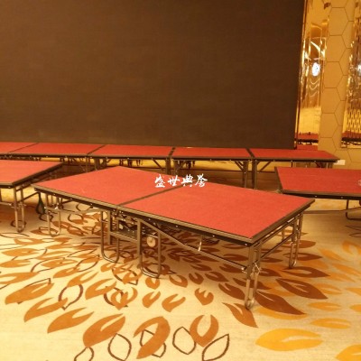 Shanghai five-star hotel banquet hall event stage banquet center wedding catwalk folding lift assembly stage