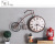 Vintage American country living room bedroom creative bicycle wall clock move decorative clock medium bicycle