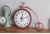 Vintage American country living room bedroom creative bicycle wall clock move decorative clock small bicycle
