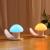 New mini night light USB charging creative colorful LED silicone snail lamp