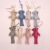 [the factory direct sales] Korean wishing rabbit plush toys linen bear key chain bag pendant gift