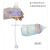 Baby's temperature-sensitive bottle baby's flash-proof wide mouth glass bottle ironing handle