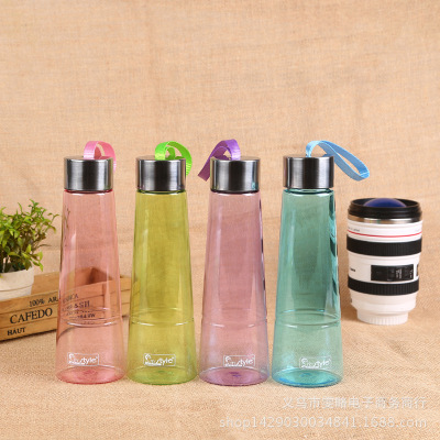 Creative and fashionable large transparent doudou cup 10 yuan store supply daily goods cup portable leak-proof cup
