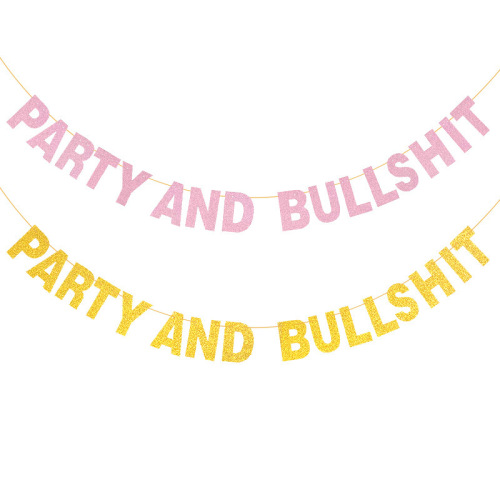 holiday party supplies factory direct sales european and american single party decoration garland rose gold glitter garland