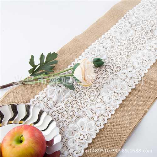 holiday party supplies factory direct sales linen table runner chair yarn christmas crafts wedding celebration decoration ribbon supplies