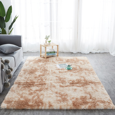 Tie - dye printing carpet manufacturers wholesale gradient silk wool velvet living room study bedside bedroom carpet L