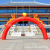 Rainbow gate gas Arch opening ceremony double dragon gas model live activities shop qing Arch
