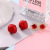 New Year red small pearl fireworks earrings getting 925 silver needle Korean temperament move exaggerated earring earrings