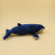 Ocean Series Plush Toys Flat Head Whale Plush Pendant Keychain Activity Gifts Cross-Border Toys Wholesale