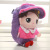 The new 2018 princess little backpack girl head head slant straddle bag girl express shoulder bag in children 's cartoon bag