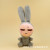 Paula cute bunny stuffed toy mini long-eared rabbit | big-eared rabbit pendant key chain gift